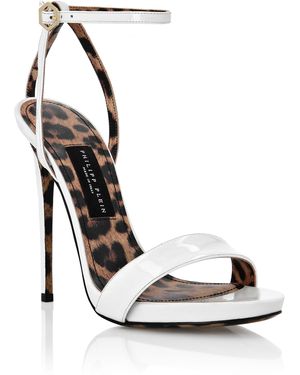 Philipp Plein Sandalen Hoge Hakken Leopard - Wit