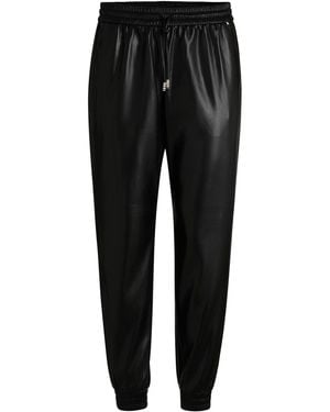 BOSS Tafeja Solid Patterned Joggers - Black