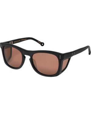 Hally & Son Hs782S04 54 Sunglasses - Black