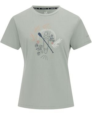 Dare 2b Ladies Tranquility Iii Boat T-Shirt (Glacier) Cotton - Grey