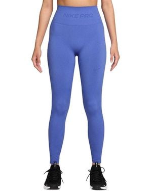 Nike Pro Snug Fit Leggings - Blauw