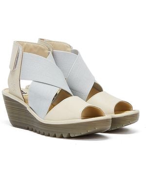 Fly London Yuba Off Sandals - Metallic