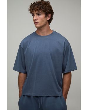 BoohooMAN Essential Oversized Boxy Fit T- Shirt - Blue