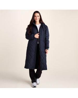 TOG24 Rainey Longline Lightweight Insulated Quilted Coat - Blue