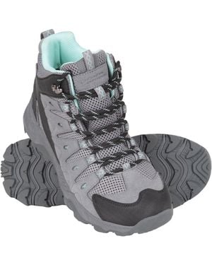 Mountain Warehouse 'Rapid' Waterproof Boots With High Traction Outsole Hiking Walking Shoes - Grey
