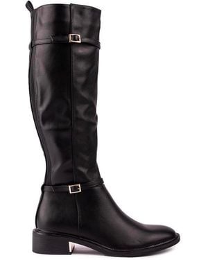SOLESISTER Chloe Riding Boots - Black