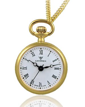 Catorex Les Petites Rayonnantes Pendant Watch Brass - Metallic