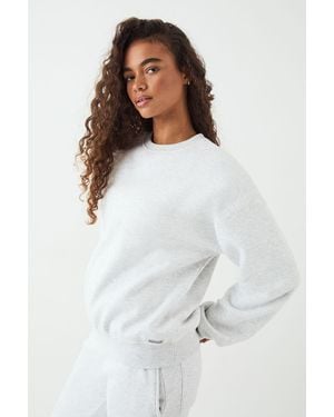 DSGN Studio Crew Neck Oversized Sweatshirt - White