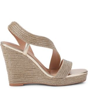 Carvela Kurt Geiger Gala Wedge Jewel 110 Heels - Brown
