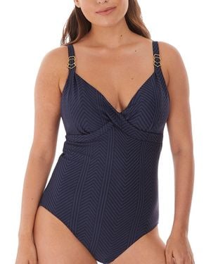 Fantasie Long Island Deep Plunge Swimsuit - Blue