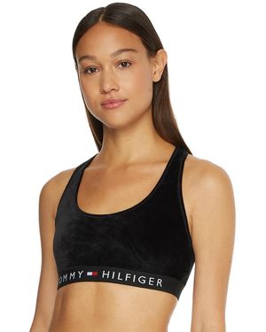 Tommy Hilfiger Original Velour Bralette - Black