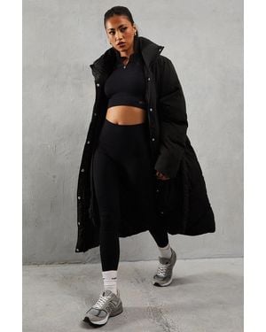 MissPap Padded Maxi Duvet Coat - Black