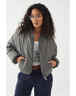 DSGN Studio Reversible Padded Bomber Jacket - Grey