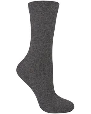 Steve Madden Ladies Organic Cotton Camel Wool Socks - Grey