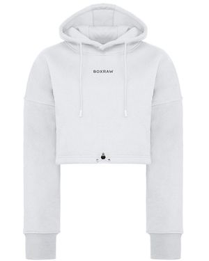 BOXRAW Johnson Cropped Hoodie - White