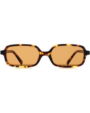 Miu Miu Rectangle Honey Havana Mu11Zs - Brown
