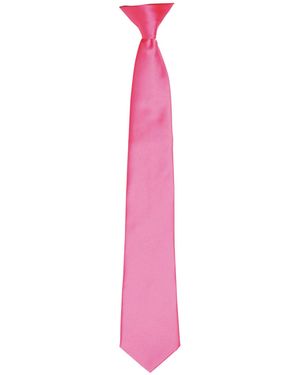 PREMIER Colours Satin Clip Tie - Pink
