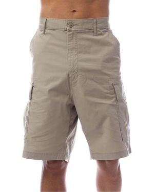 Levi's Levi's Solid Patterned Bermuda Shorts With Logo - Grey