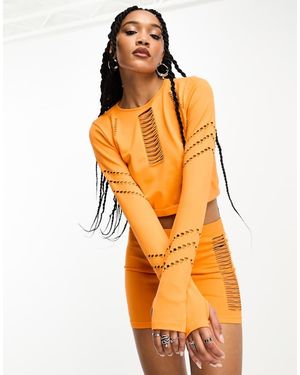ONLY Cut Out Seamless Top Co-Ord - Orange