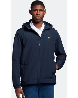 Lyle & Scott Zip Door Capuchon Jas - Blauw