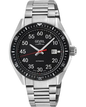 Gevril Ascari Swiss Automatic Sellita Sw200 Top Ring - Grey