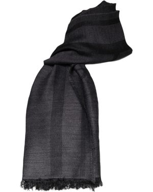 Gianfranco Ferré Woven Scarf Stylish Shawl - Black