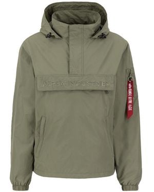 Alpha Industries Embroidery Logo Anorak - Green