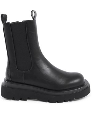 19V69 Italia by Versace Ankle Boot Leather - Black