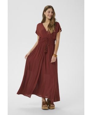 Cream Jurk Crallie Jurk Feminine - Rood