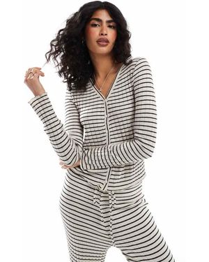 Pieces Long Sleeved Jersey Cardigan Co-Ord - Grey