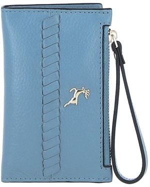 Ashwood Leather 'Vivienna' Real Purse - Blue