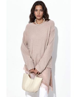 Busem Crew Neck Knit Jumper - Natural