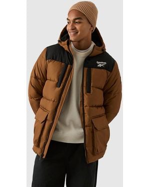 Reebok Parka Puffer Jacket - Brown