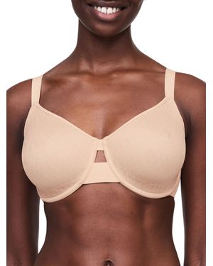 Chantelle Smooth Lines Very Covering Moulded Bra - Brown