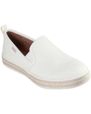 Skechers Ladies Flexpadrill Canvas Espadrilles (Off) - White