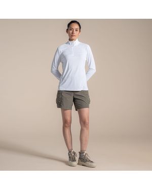 Craghoppers Ladies Nosilife Half Zip Top - White