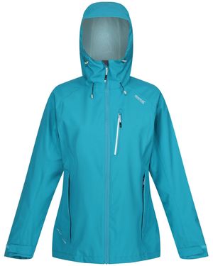 Regatta Ladies Birchdale Shell Waterproof Jacket (Tahoe/Bleached Aqua) - Blue