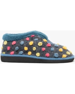 Sleeper Tilly Boot Slippers/Multi - Blue