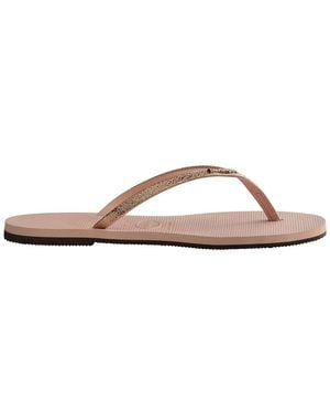 Havaianas Hav. You Shine Ballet Rose 35 36 Flip Flops - Brown