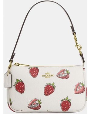 COACH Nolita 19 With Strawberry Print - Pink
