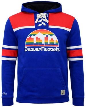 Mitchell & Ness Nba Denver Nuggets Hoodie Cotton - Blue