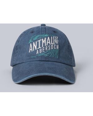 Mountain Warehouse Regional Abersoch Baseball Cap Adjustable Head Strap Everyday Casual Hat Cotton - Blue