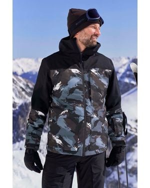 Mountain Warehouse 'Drayton' Ski Jacket Waterproof Breathable Warm Winter Coat - Blue