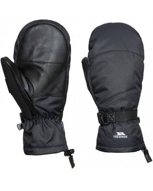 Trespass Adults Adarek Leather Ski Mitt - Black