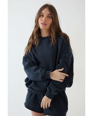 DSGN Studio Heavyweight Washed Oversized Sweatshirt - Blue