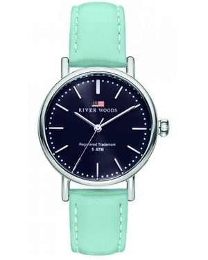 River Woods Oswego Watch Rw340026 Leather - Blue