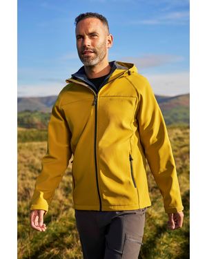 Mountain Warehouse 'Exodus' Softshell Jacket Insulated Breathable Water Resistant Coat - Yellow