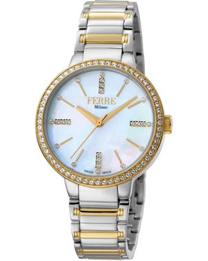 Ferré Fm1L084M0101 Champagne Dial Stainless Steel Watch - Grey