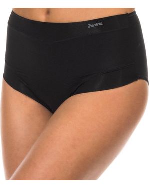 Janira Microfiber Fabric High-Waisted Knickers 1031682 - Black