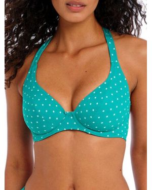 Freya Jewel Cove Halter Bikini Top - Blue